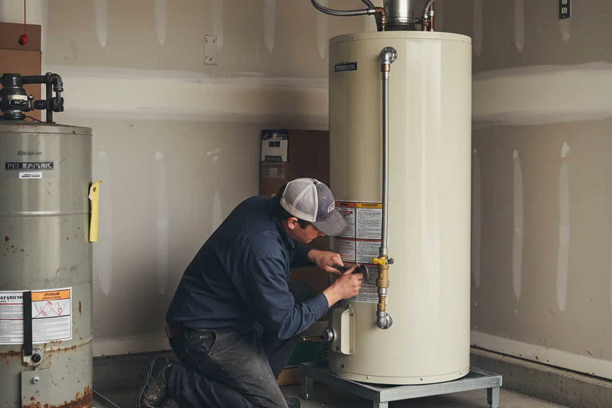 Water heater and shutoff valve replacement in Chappaqua